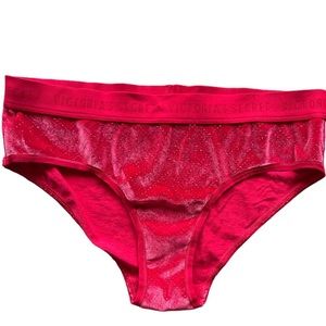 Victoria Secrets velvet Sparkle Hipster Hip hugger Panty